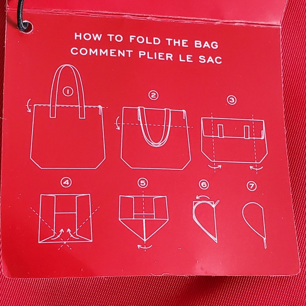 Victoria's Secret Heart Packable Tote Bag - Picture 5 of 9